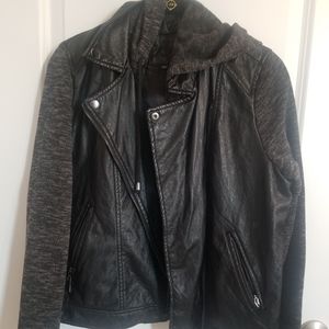 Faux leather jacket